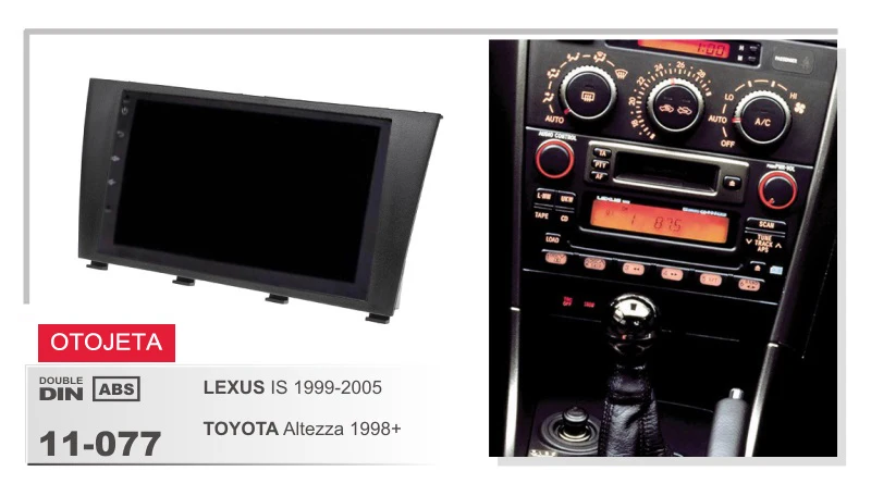 Рамка+ Автомобильный DVD Радио Android 7.1.1 Авторадио gps плеер головное устройство для LEXUS IS TOYOTA ALTEZZA 1998-2005 стерео DVR магнитофон
