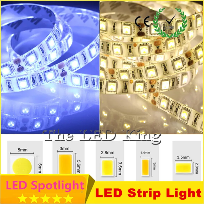 Светодиодная лента SMD5050 5630 3528 3014 2835 12 В постоянного тока|rgb led strip light|fita ledled light |