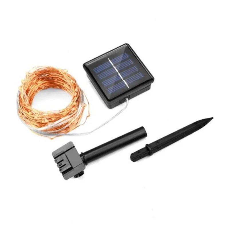Solar LED Lawn Lamp waterproof 12M 22M Fairy Indoor/Outdoor String lights For Holiday Ambiance Landscape lighting Decorative | Лампы и