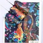 1 шт. леопардоваячерная розацветок переводная Вода Наклейка для дизайна ногтей Красота красный клен листовая Наклейка украшения для ногтей