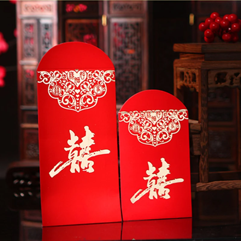 Конверты Свадебные для денег 20 шт./лот радостный Свадебный конверт с золотым