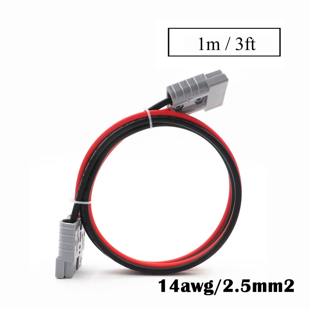 3ft 2.5mm2 Провод для подключения аккумулятора 14/12/10awg 0,3 м 1 м 2 м 3 м 5 м 10 м ups power SH50 SMH Plug 50A 600 в Удлинительный кабель Солнечный разъем - Цвет: 3ft 2.5mm2