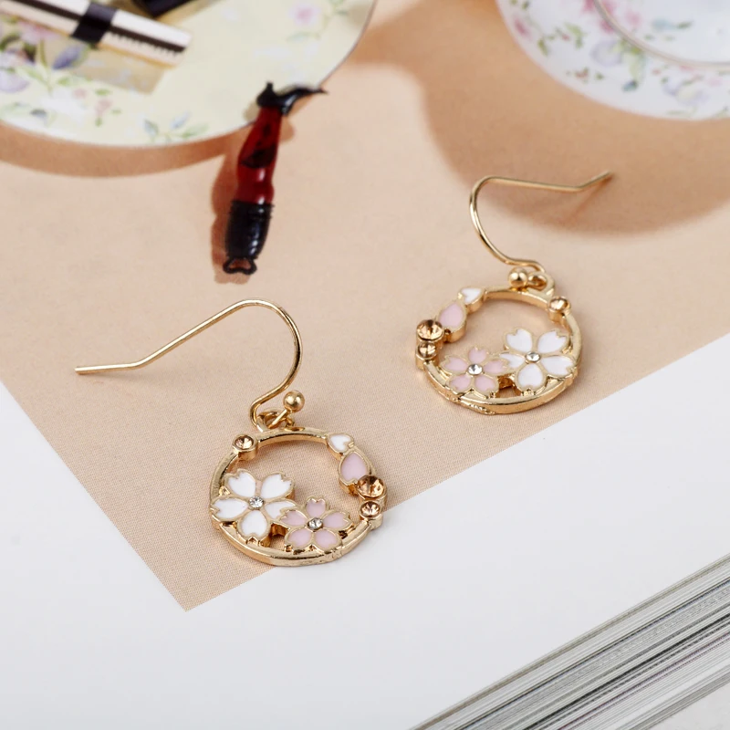 MQCHUN Украшенные цветком из страз серьги для женщин и девушек Свадебные вечерние