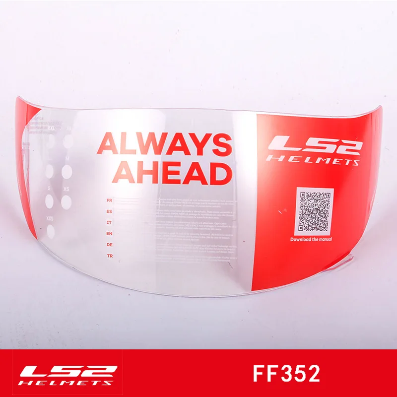 LS2 FF352 Lente del casco Полнолицевой шлем прозрачный противотуманный козырек Замена объектива подходит для FF384 FF351 шлем объектив - Цвет: transparent Anti-fog