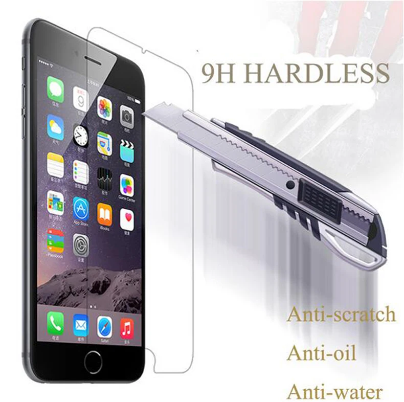 Закаленное стекло для iPhone 6 7 8 X SE 6S 5S 5 защита экрана Защитное Plus защитная