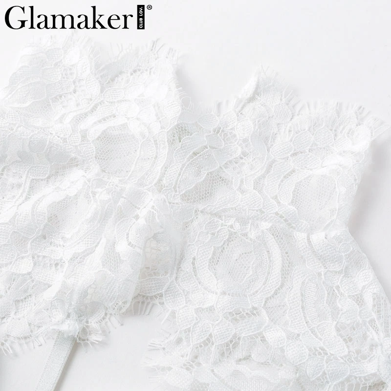 Женский укороченный топ на шнуровке Glamaker летние вечерние топы с открытой спиной