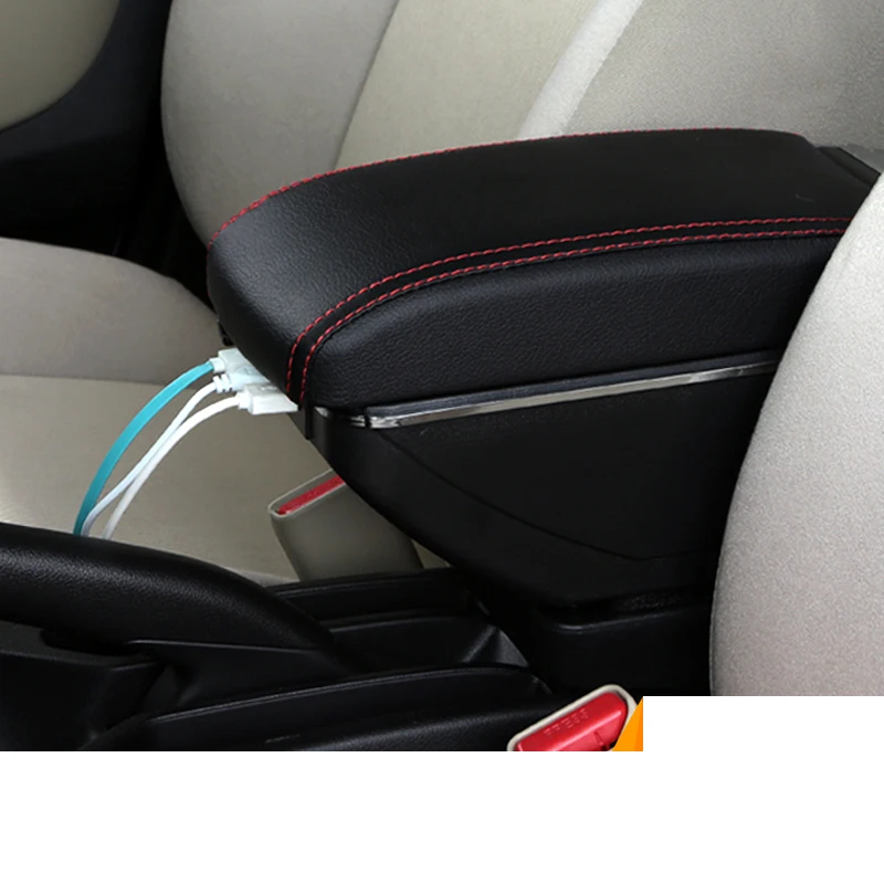Автомобильный подлокотник центральный магазин коробка с USB для citroen c2 peugeot 206 207 2003 2004 2005 2006 2007 2008 2009