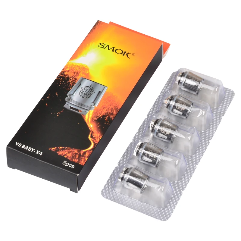 Электронных сигарет Smok V8 ребенка катушки головы Baby T8 T6 X4 Q2 ядро для TFV8 маленьких