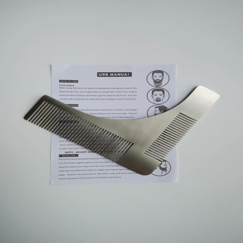 Новый стиль Нержавеющая сталь гребень для волос парикмахерская расческа 2017