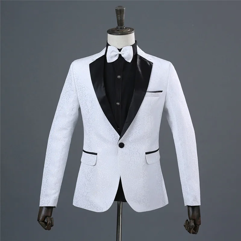 Мужской белый блейзер мужской костюм куртка для мужчин Homme Блейзер Chaqueta Elegante Hombre