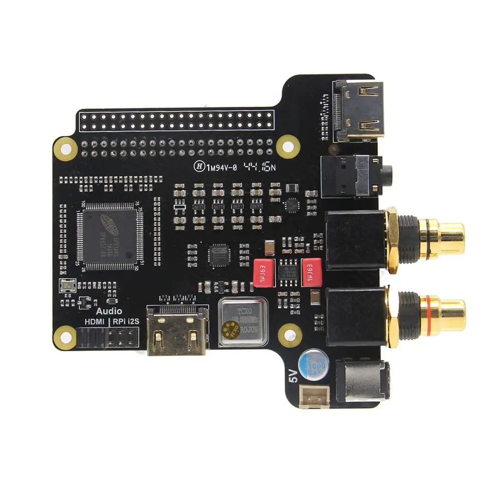 Малина Pi ES9018K2M ЦАП Наборы X4000K мини ПК с Burr Brown HIFI Цифровой аудио I2S для Raspberry pi 3
