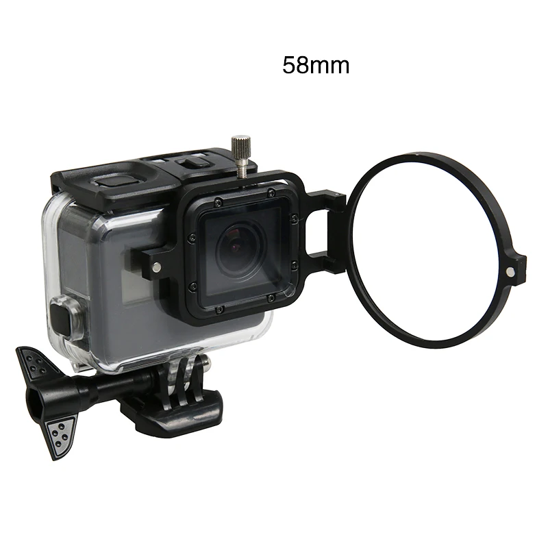 УФ-фильтр 58 мм и 16 x увеличение макрообъектив крупным планом для GoPro Hero 5