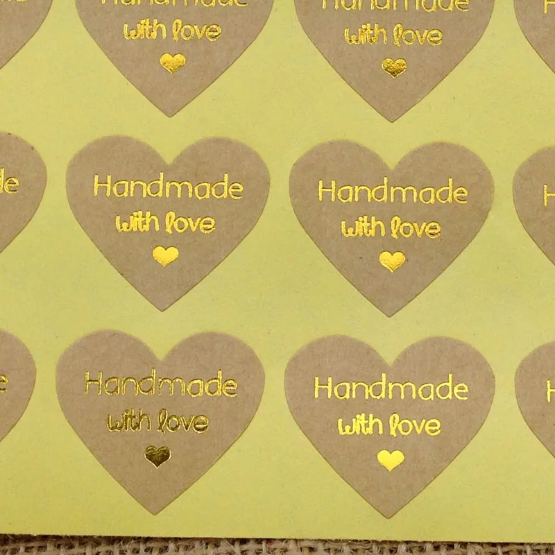 100 шт./лот ярлыки из бумаги для конфет/Спасибо любовь самоклеящиеся наклейки