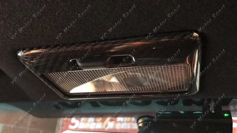 Автомобильные аксессуары внутренняя накладка на лампу из сухого углеродного