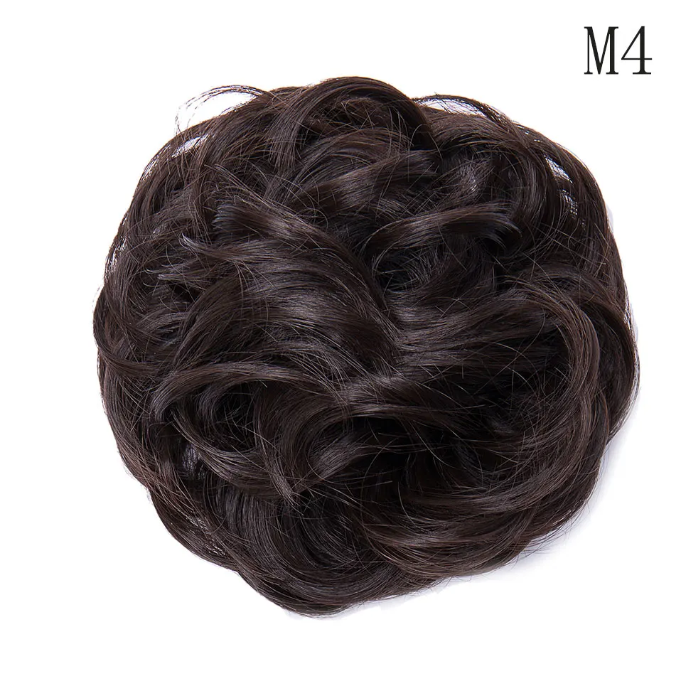 medium brown SNOILITE синтетические шиньоны, резинки для наращивания, накладные волосы, накладные волосы - Цвет: medium brown