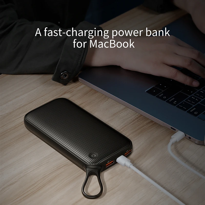 Baseus 20000mAh Power Bank PD QC3.0 быстрое зарядное устройство 2 USB Type C Быстрая зарядка