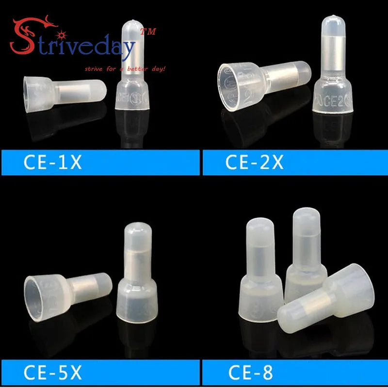 100 шт./лот проводной соединитель клеммы соска линия крышка алюминиевая