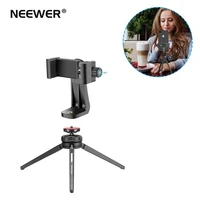 neewer smartphone holder mini tabletop tripod stabilizer grip lightweight aluminum alloy stand for cameras iphone samsung lg
