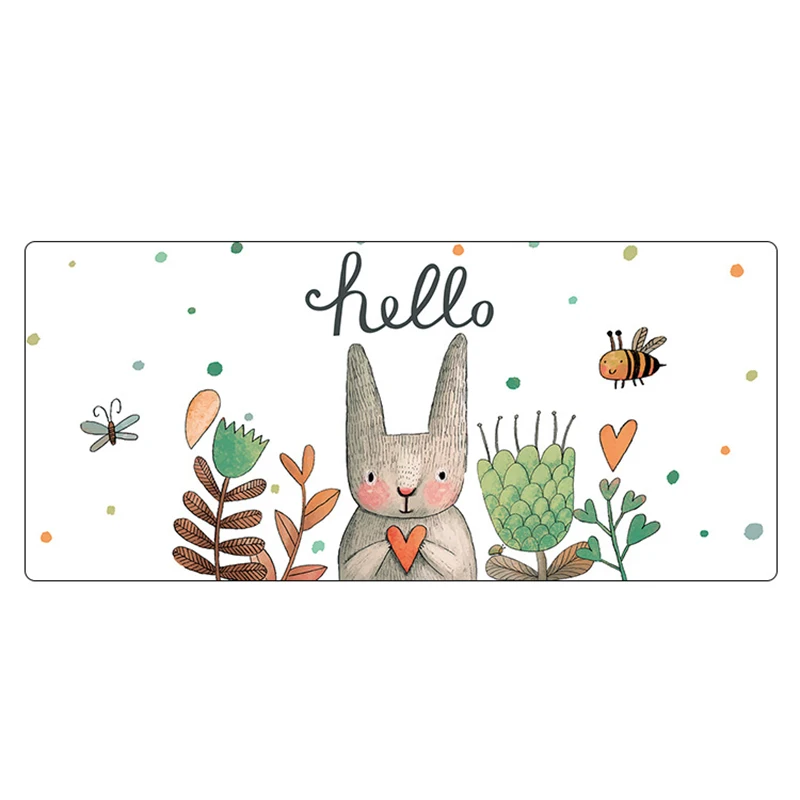 Большой коврик для мыши, Настольный коврик, игровой коврик для мыши, Противоскользящий коврик для игровой мыши из натурального каучука с запирающим краем