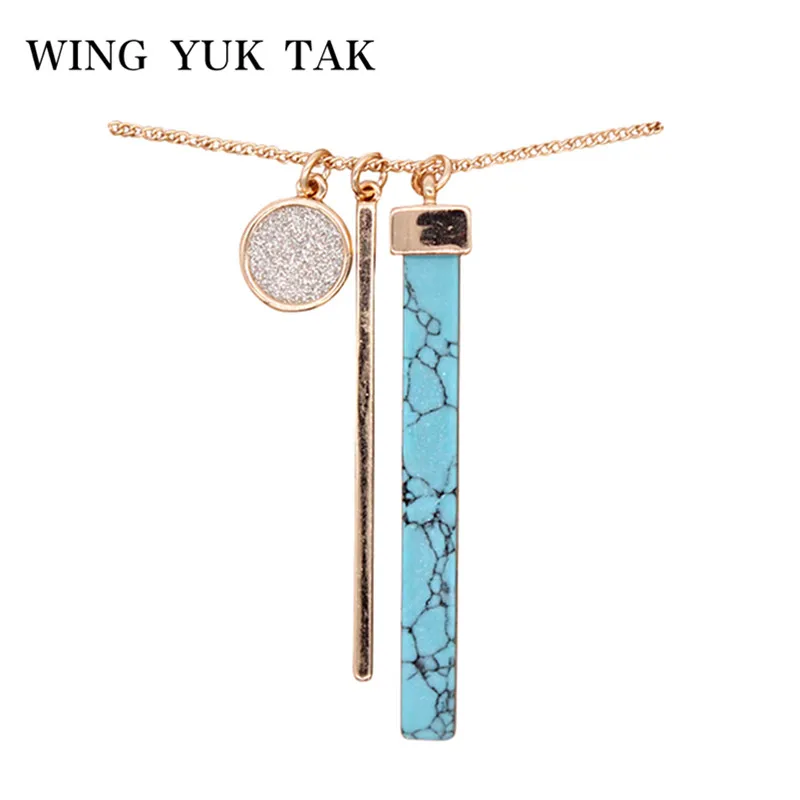 Женское винтажное ожерелье с подвеской 3 цвета | Украшения и аксессуары