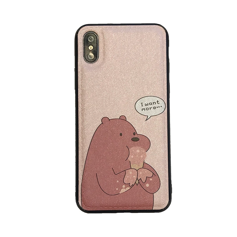 HOKEJ милый маленький животный узор чехол для телефона iphone 6 6S 7 8 plus X XS XR XsMax