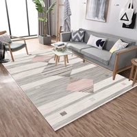 nordic rustic style striped carpet rectangular bedroom living room home non slip soft mat