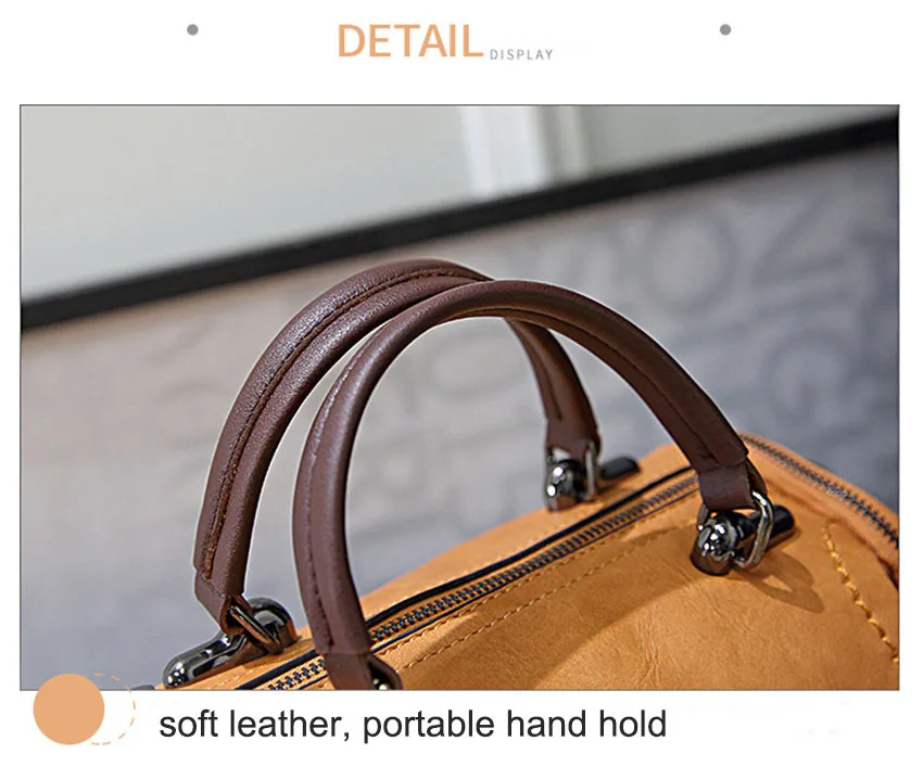 Zipper Crossbody Bags For Women New Vintage Ladies Leather Handbags Women Bags Designer Tassel Shoulder Bag Female