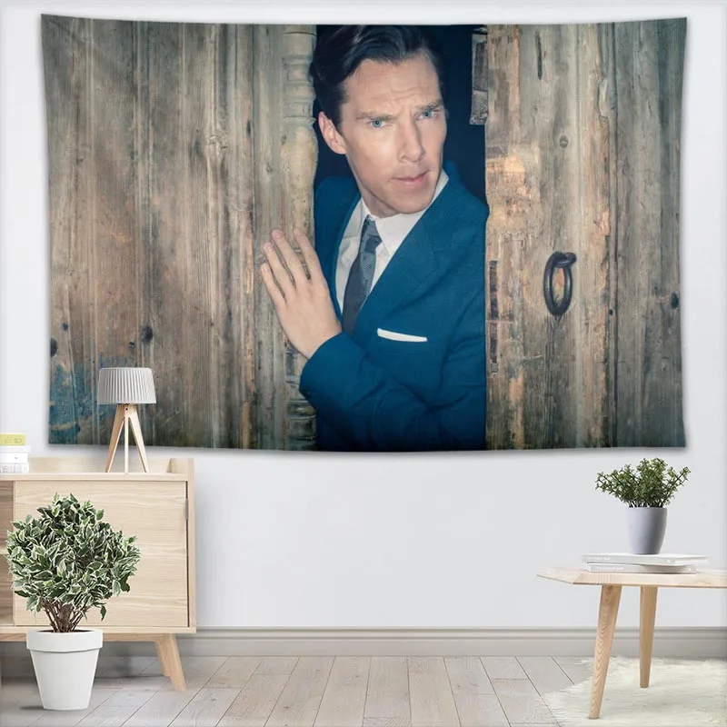

Custom Benedict Cumberbatch Tapestry Sheets Home Decorative Tapestries Beach Towel Blanket Cloth Wall Tapestry