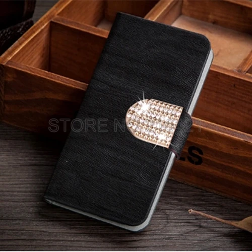Fashion Original Wood Grain PU Leather case for HUAWEI G630 G630-T00 G630-U00 with Diamonds Anti Scratch Dirt resistant |
