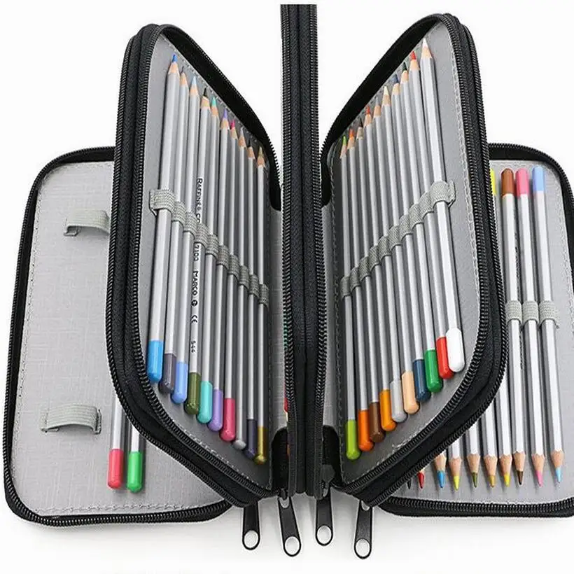 20 шт./лот Студенческая стационарная ручка ластик сумка органайзер 72 вставки