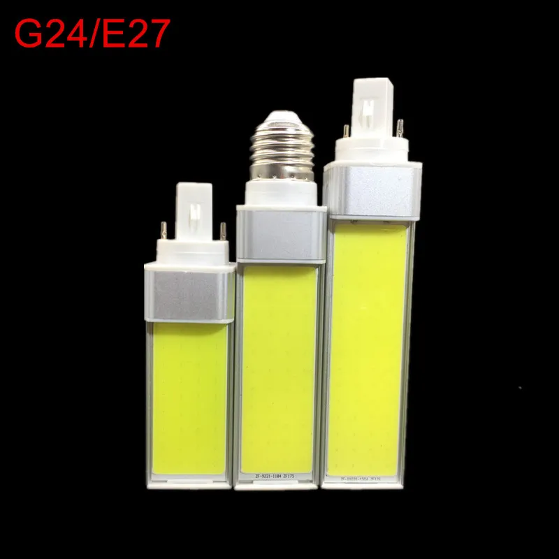 

Super Bright G24/E27 Lights COB LED Bulbs Horizontal Plug Lamps 10W 12W 15W 85V-265V/110V/220V Free shipping