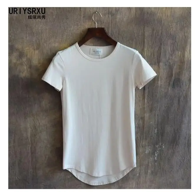 

S-4xl New Summer 100% Cotton Slim T-shirt Curviplanar Irregular Sweep O-neck Short-sleeve T-shirt Tops Plus Size Clothing