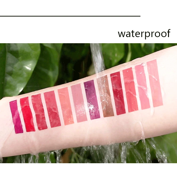 PUDAIER 12 Colors Black Grain Matte Liquid Lipstick Long Lasting Velvet Glossy Lip Gloss Moisturizer Sexy Red Lip Tint Makeup