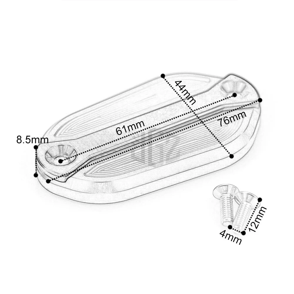 Алюминиевый передний тормозной резервуар с чпу для мотоцикла крышка резервуара
