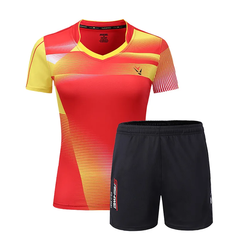 Новые спортивные рубашки для бадминтона мужчин и женщин одежда настольного