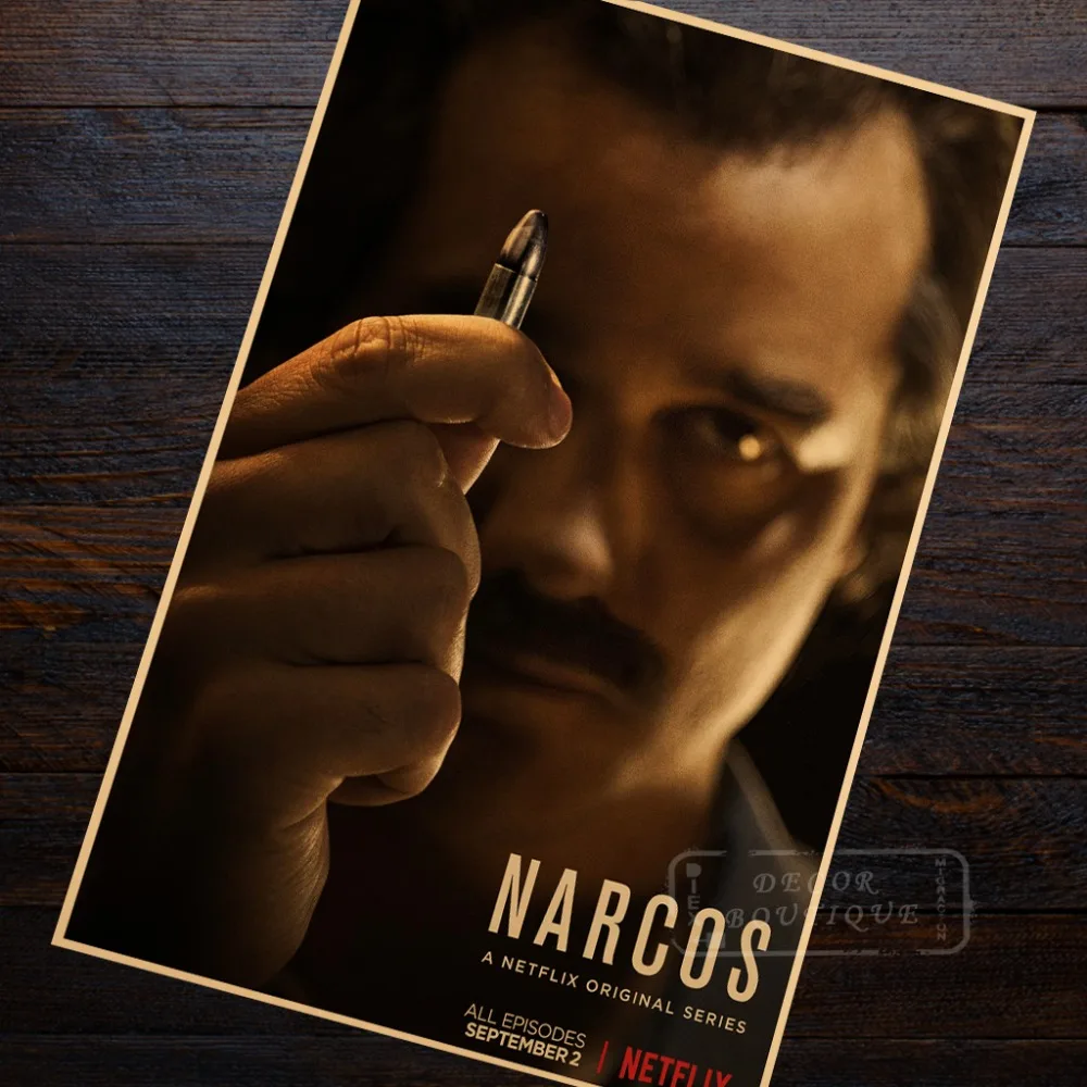 Его пуля Narcos Pablo Escobar сезон 2 холст винтажный постер винтажные изделия ручной