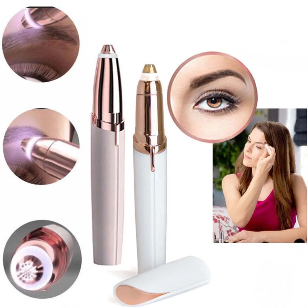 

Electric Eyebrow Trimmer Painless Eye Brow Epilator Mini Eye Brow Shaper Shaver Razor Portable Facial Hair Remover for Women