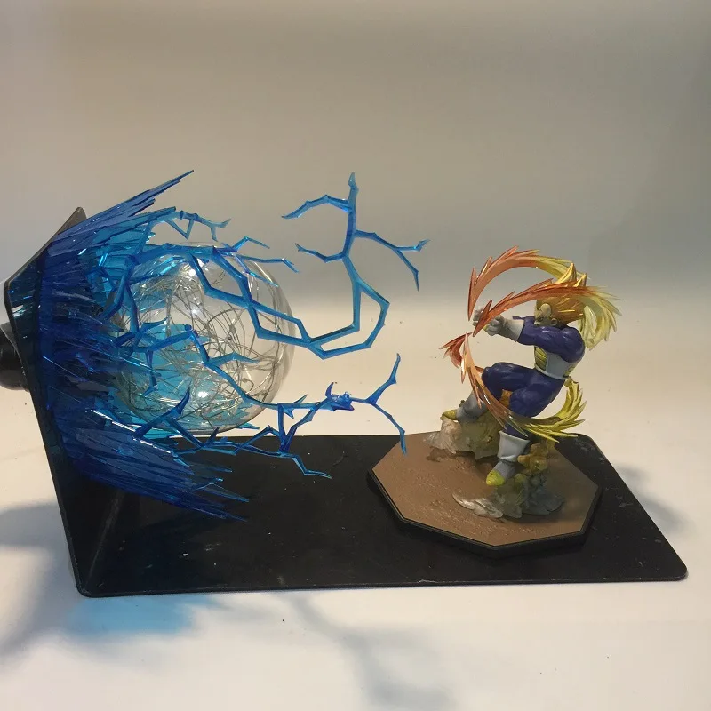 Аниме Dragon Ball Z Goku Vegeta Spirit Bomb фигурки светодиодный светильник шар игрушка Супер Saiya Kamehameha взрыв сцены подарок