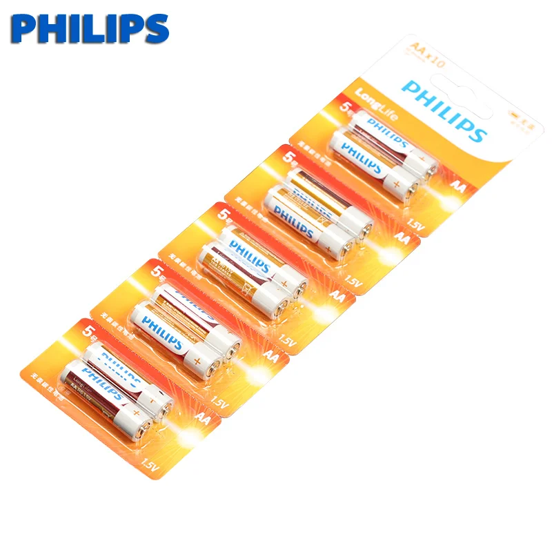 10 шт. аккумуляторы philips 1 5 в|Батарейки| |