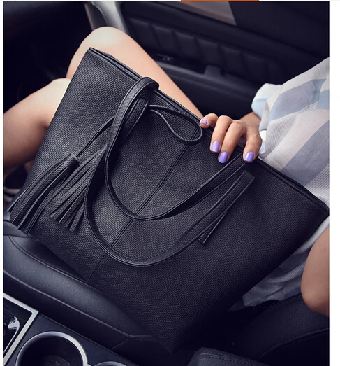 Сумка женская кожаная серая/черная вместительная 2019|bag gray|designer women bagfashion bags |