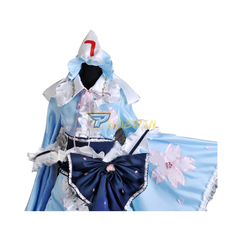 Аниме проект Touhou Saigyouji Yuyuko Косплей Костюм