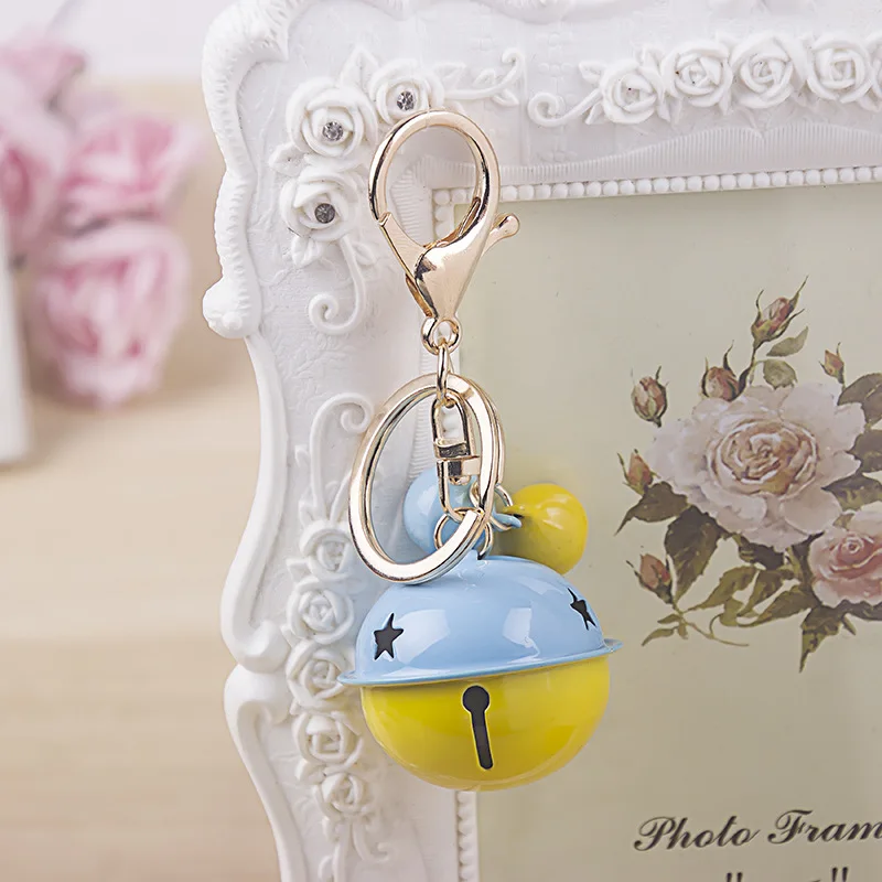 2018 New Charm Fashion Key Chain Plush Ring Bell Holder Female Bag Pendant Jewelry Women Keychain Keyring Gifts | Украшения и