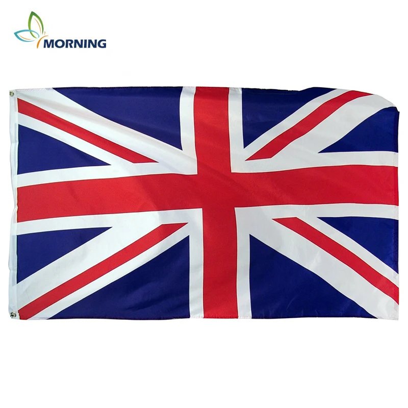 

Morning custom flag British banner flag 5*3Ft 90*150cm United Kingdom national polyster uk flag