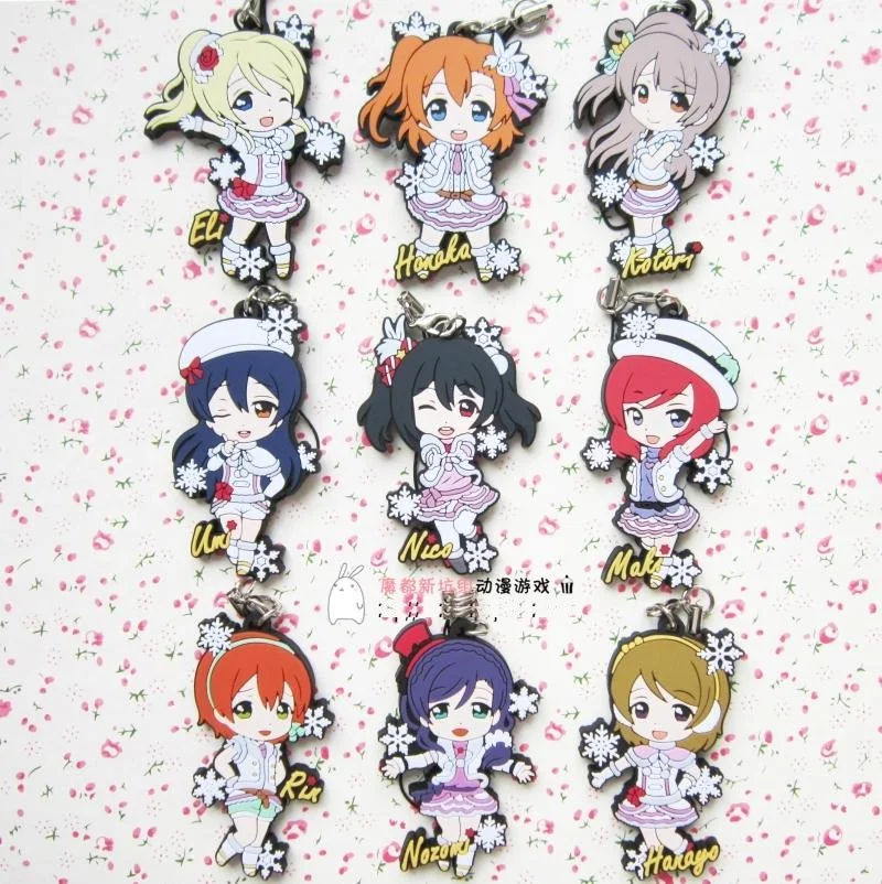 Кадори Нико или Рин Umi Maki аниме Love Live! Отлично! Резиновый брелок Снежная версия|love
