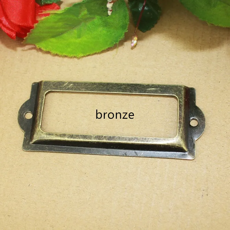 Металлическая ручка для мебели кухонного шкафа этикетка карточка бирки 83*30 мм 2