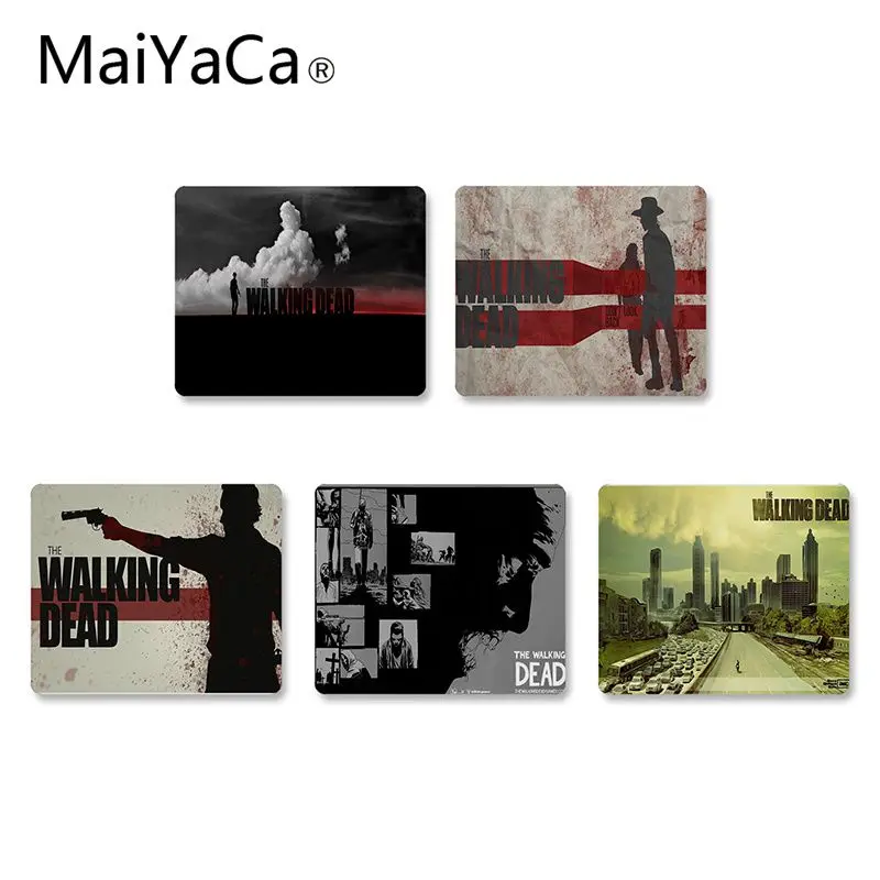 

MaiYaCa The Walking Dead Computer Gaming Mouse mats Rubber PC Computer Gaming mouse pad anime mousepads desk pad