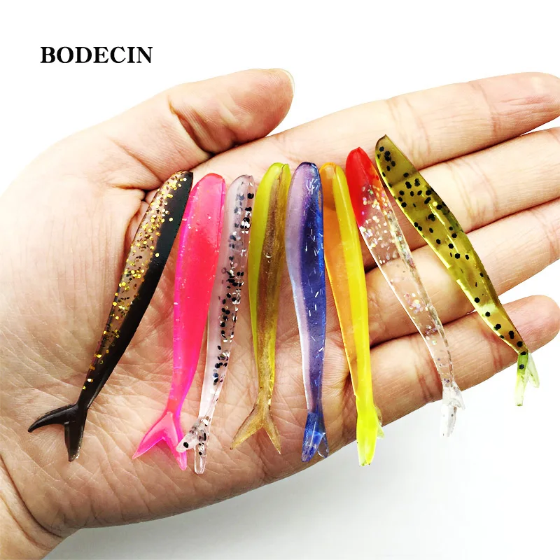 Приманка для рыбалки 12 шт. мягкие силиконовые приманки с двойным раздвоенным