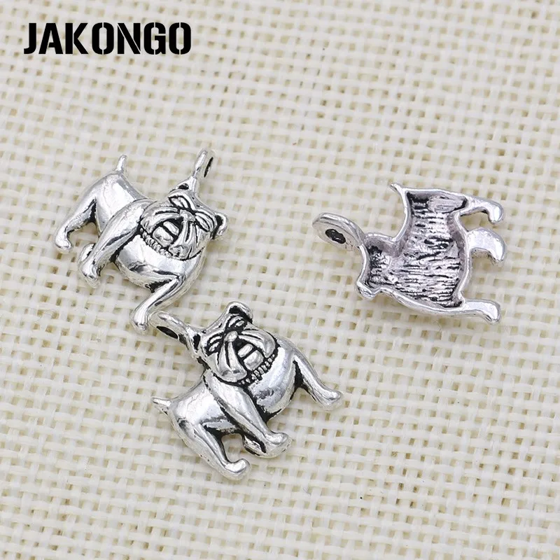 JAKONGO тибетские посеребренные Подвески с собаками для изготовления ювелирных