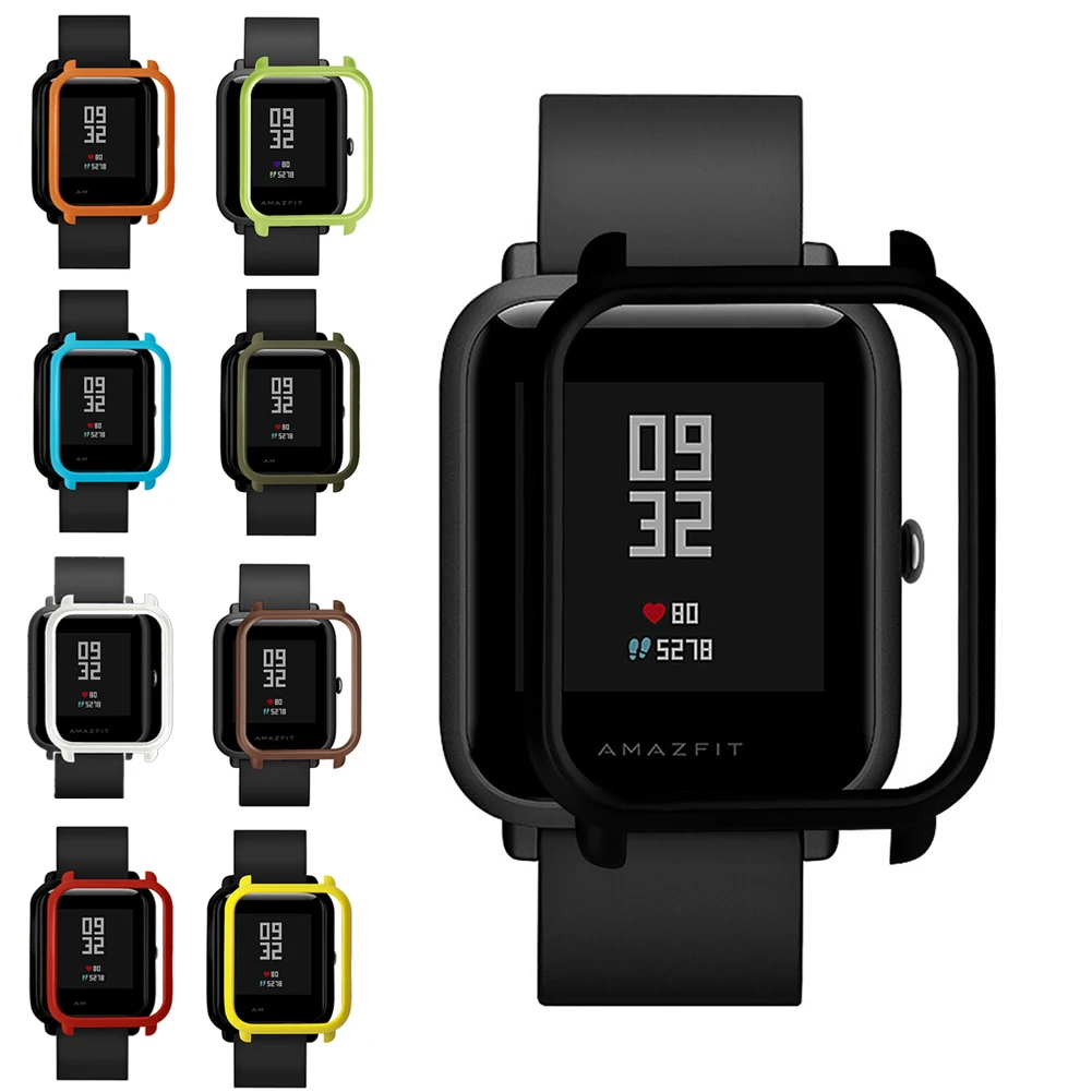 Для Xiaomi Huami чехол Рамка протектор всенаправленный ПК тонкий для Amazfit Bip Youth чехол для смарт часов