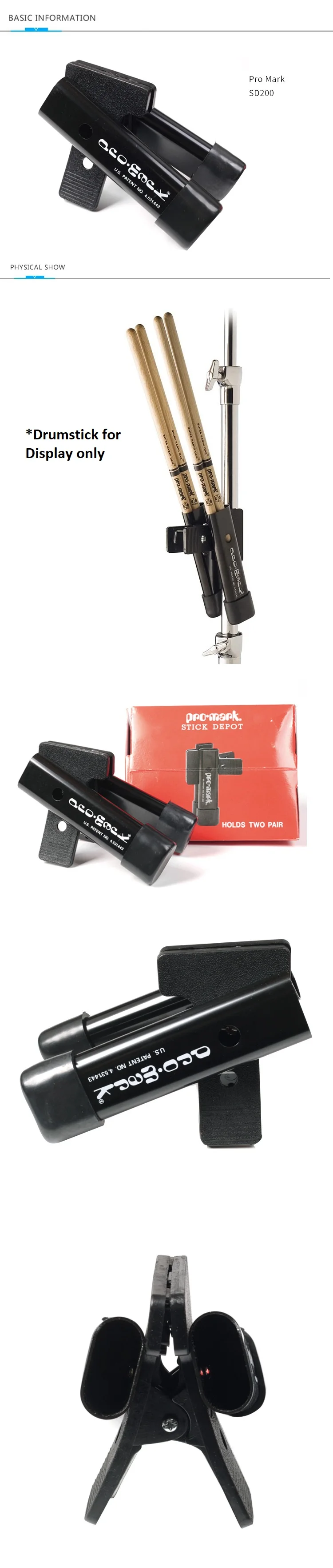 Promark от D'addario SD200 держатель палочки депо, удерживайте 2 пары